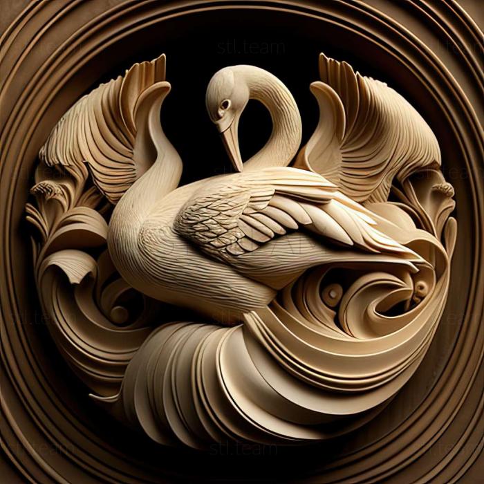 3D model swan (STL)
